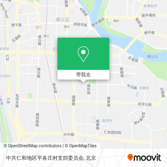 中共仁和地区平各庄村支部委员会地图