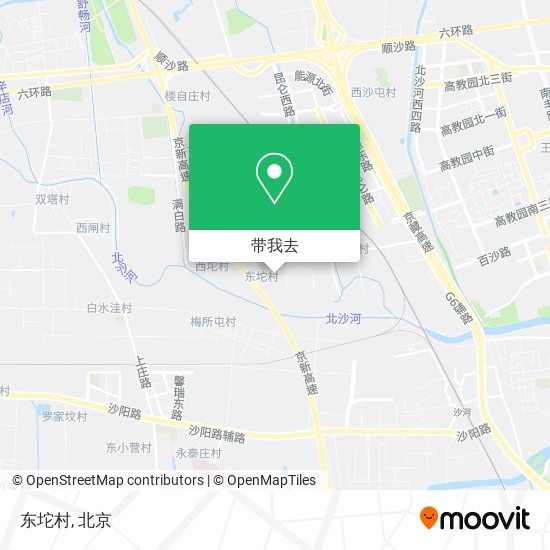 东坨村地图