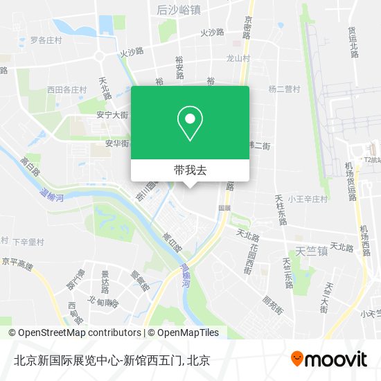 北京新国际展览中心-新馆西五门地图