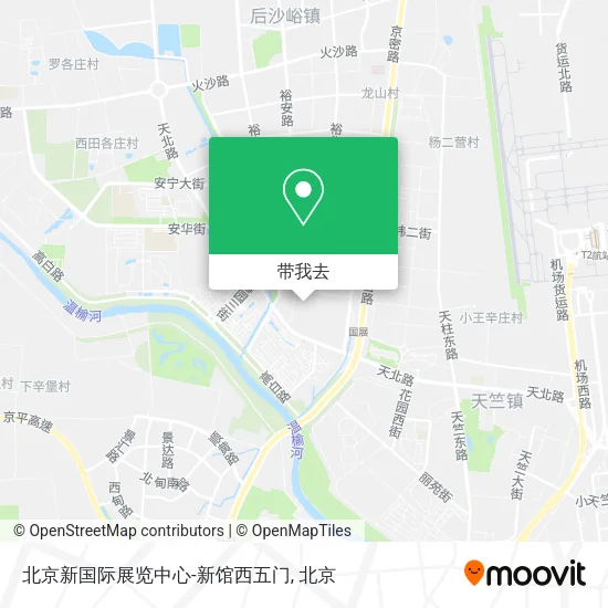 北京新国际展览中心-新馆西五门地图