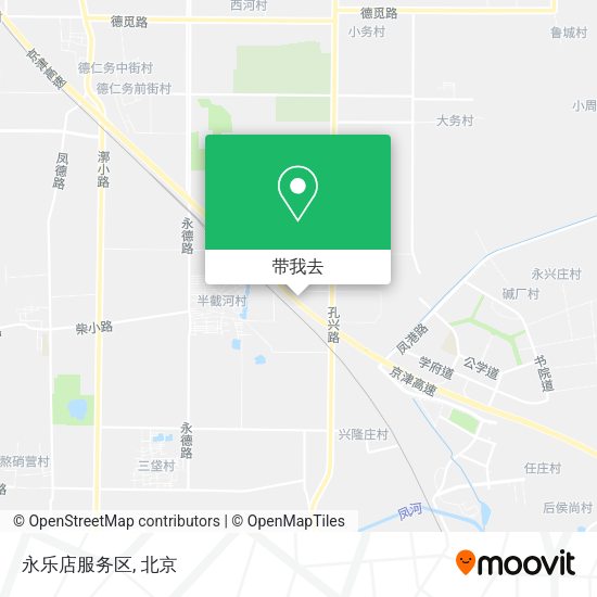 永乐店服务区地图