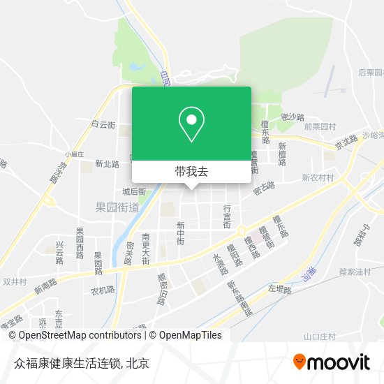 众福康健康生活连锁地图