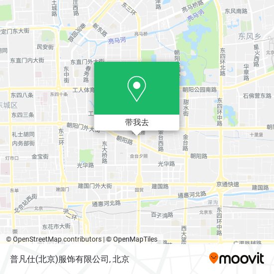 普凡仕(北京)服饰有限公司地图