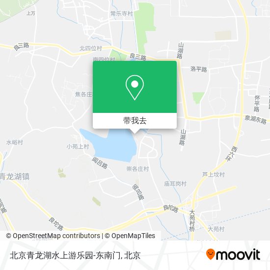 北京青龙湖水上游乐园-东南门地图