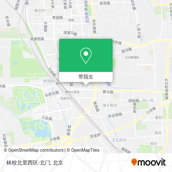 林校北里西区-北门地图