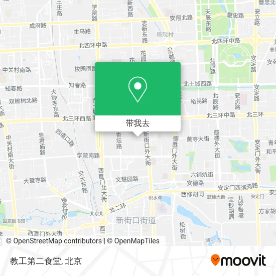 教工第二食堂地图