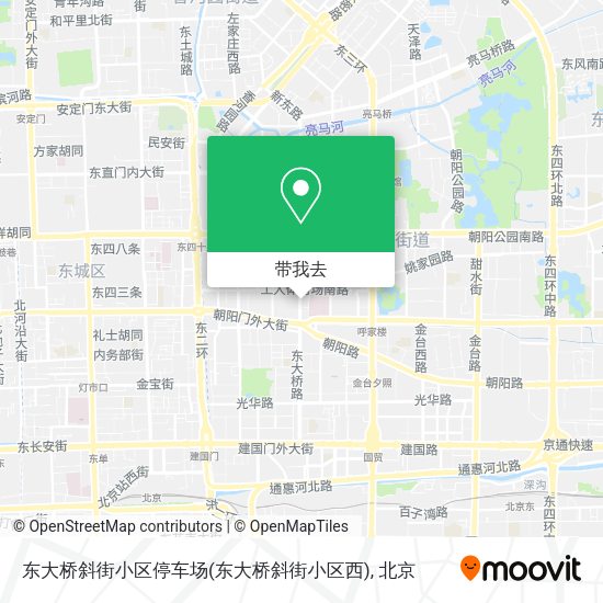 东大桥斜街小区停车场(东大桥斜街小区西)地图