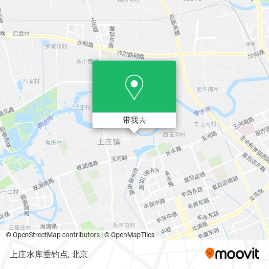 上庄水库垂钓点地图