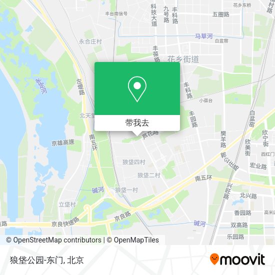 狼垡公园-东门地图