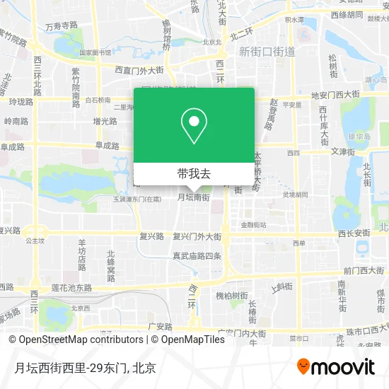 月坛西街西里-29东门地图