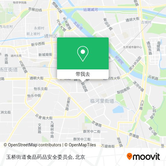 玉桥街道食品药品安全委员会地图