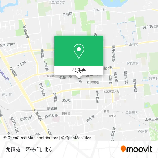 龙禧苑二区-东门地图