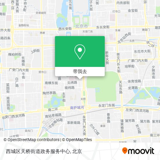 西城区天桥街道政务服务中心地图