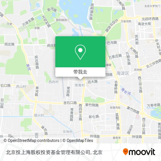北京投上海股权投资基金管理有限公司地图