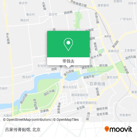 吕家传膏贴馆地图