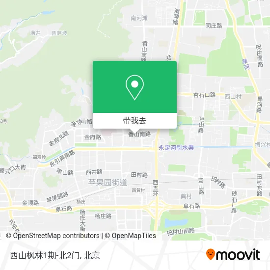 西山枫林1期-北2门地图