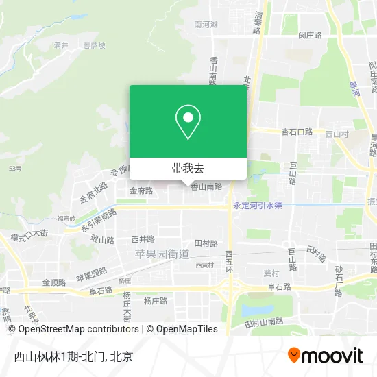 西山枫林1期-北门地图