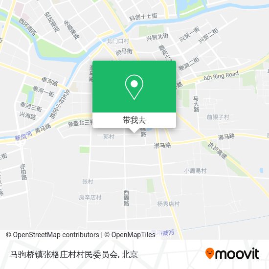 马驹桥镇张格庄村村民委员会地图