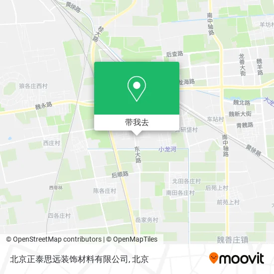 北京正泰思远装饰材料有限公司地图