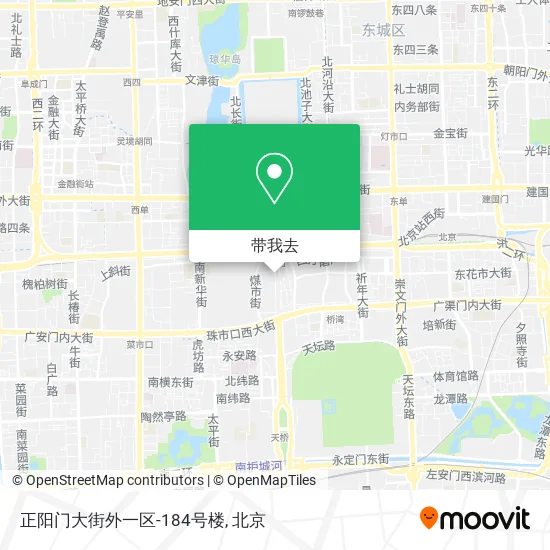 正阳门大街外一区-184号楼地图
