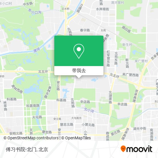 傅习书院-北门地图