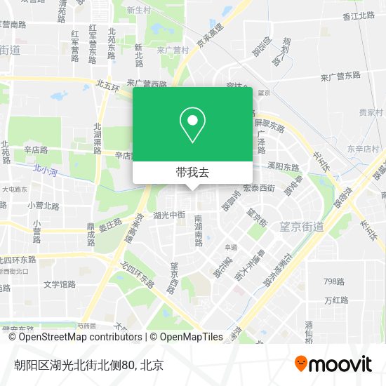 朝阳区湖光北街北侧80地图