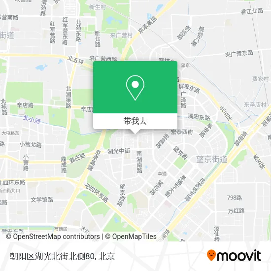 朝阳区湖光北街北侧80地图
