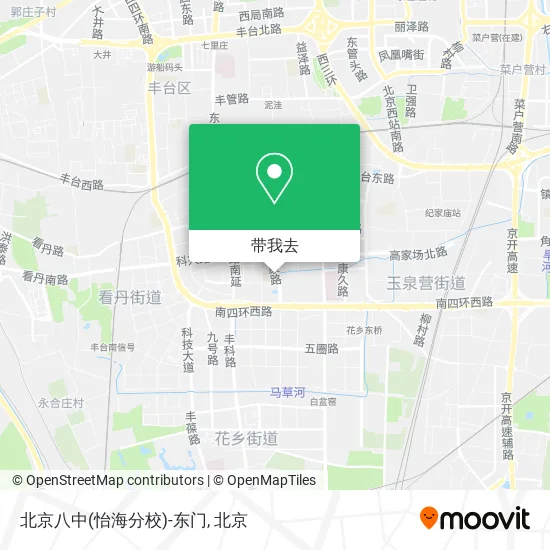 北京八中(怡海分校)-东门地图
