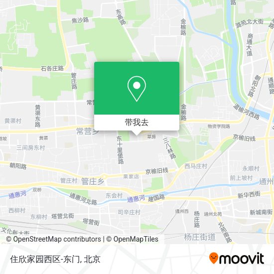住欣家园西区-东门地图