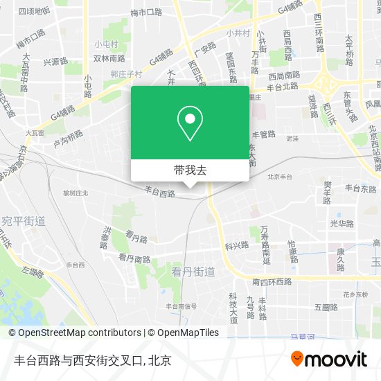丰台西路与西安街交叉口地图