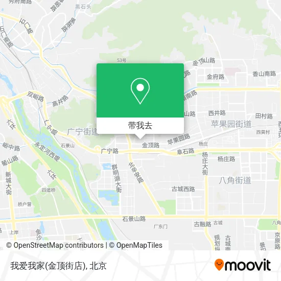 我爱我家(金顶街店)地图