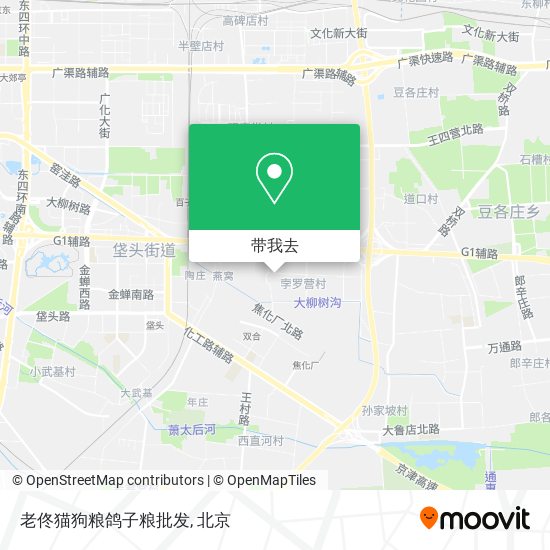 老佟猫狗粮鸽子粮批发地图