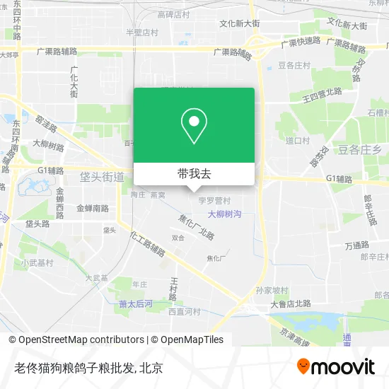 老佟猫狗粮鸽子粮批发地图