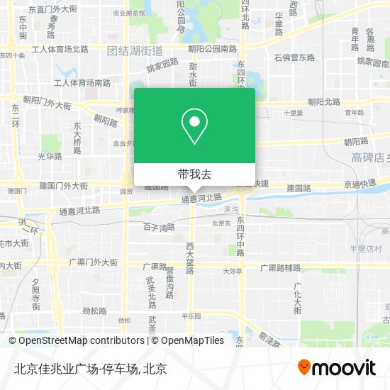 北京佳兆业广场-停车场地图