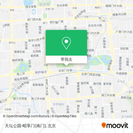 天坛公园-昭享门(南门)地图