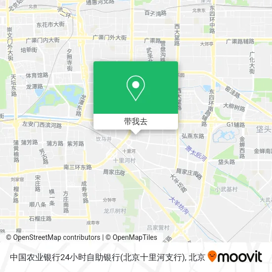 中国农业银行24小时自助银行(北京十里河支行)地图