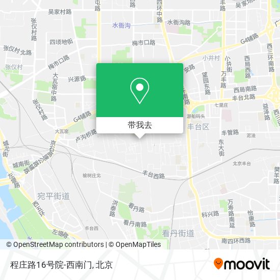 程庄路16号院-西南门地图