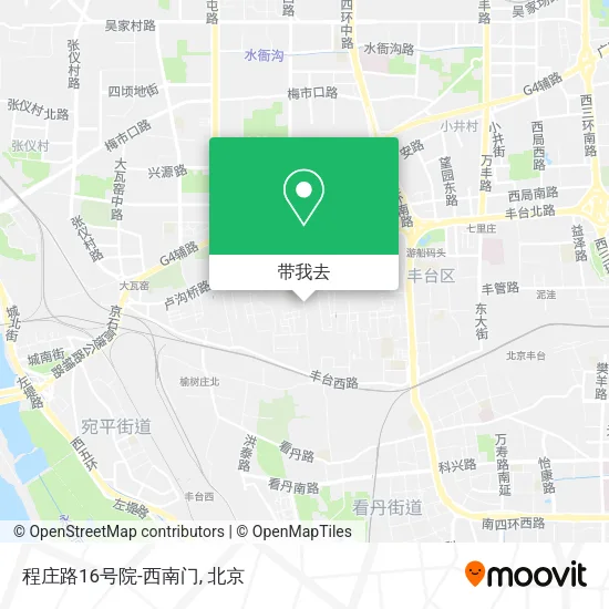 程庄路16号院-西南门地图