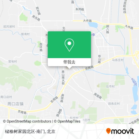 槠榆树家园北区-南门地图