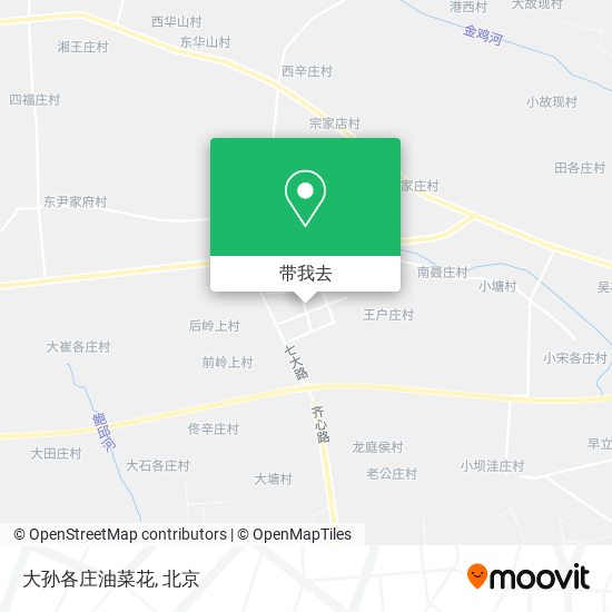 大孙各庄油菜花地图
