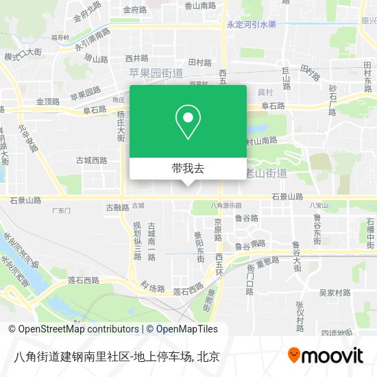 八角街道建钢南里社区-地上停车场地图