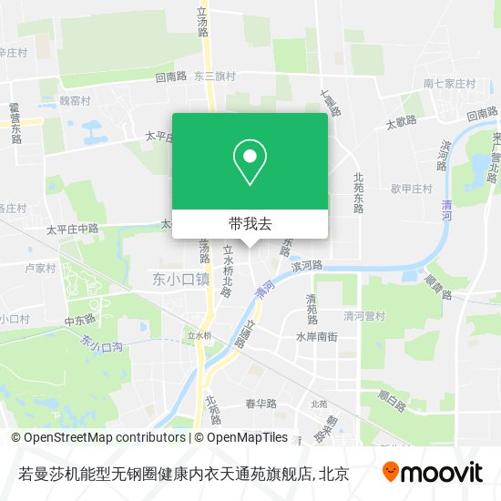 若曼莎机能型无钢圈健康内衣天通苑旗舰店地图