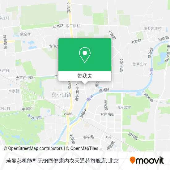 若曼莎机能型无钢圈健康内衣天通苑旗舰店地图