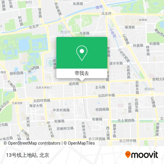 13号线上地站地图