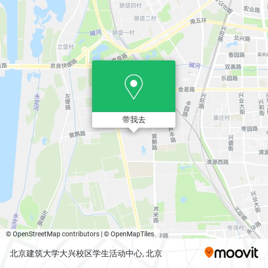 北京建筑大学大兴校区学生活动中心地图