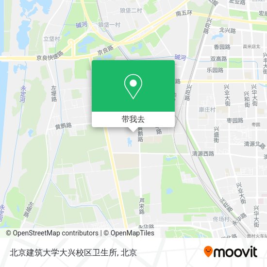 北京建筑大学大兴校区卫生所地图