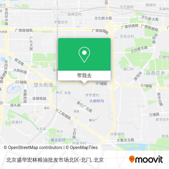 北京盛华宏林粮油批发市场北区-北门地图