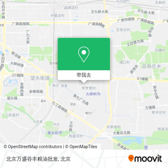 北京万盛谷丰粮油批发地图