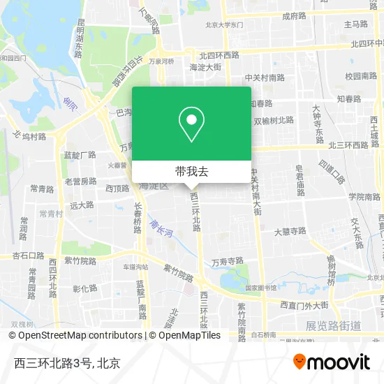 西三环北路3号地图