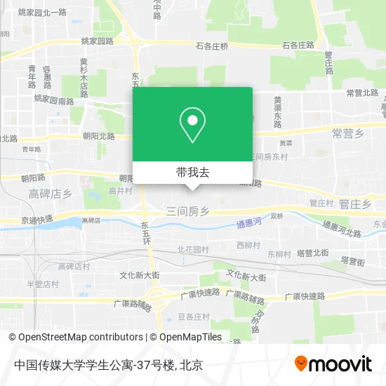 中国传媒大学学生公寓-37号楼地图